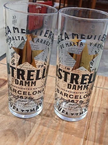Estrella pint glass - pint, x2