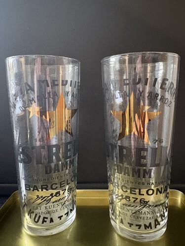 Estrella pint glasses - estrella,